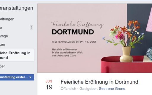 Sostrene Grene eröffnet in Dortmund 19.06.2019